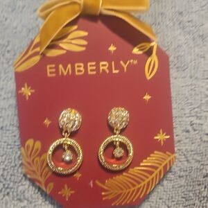 Emberly Gold and Silver Circle Earrings